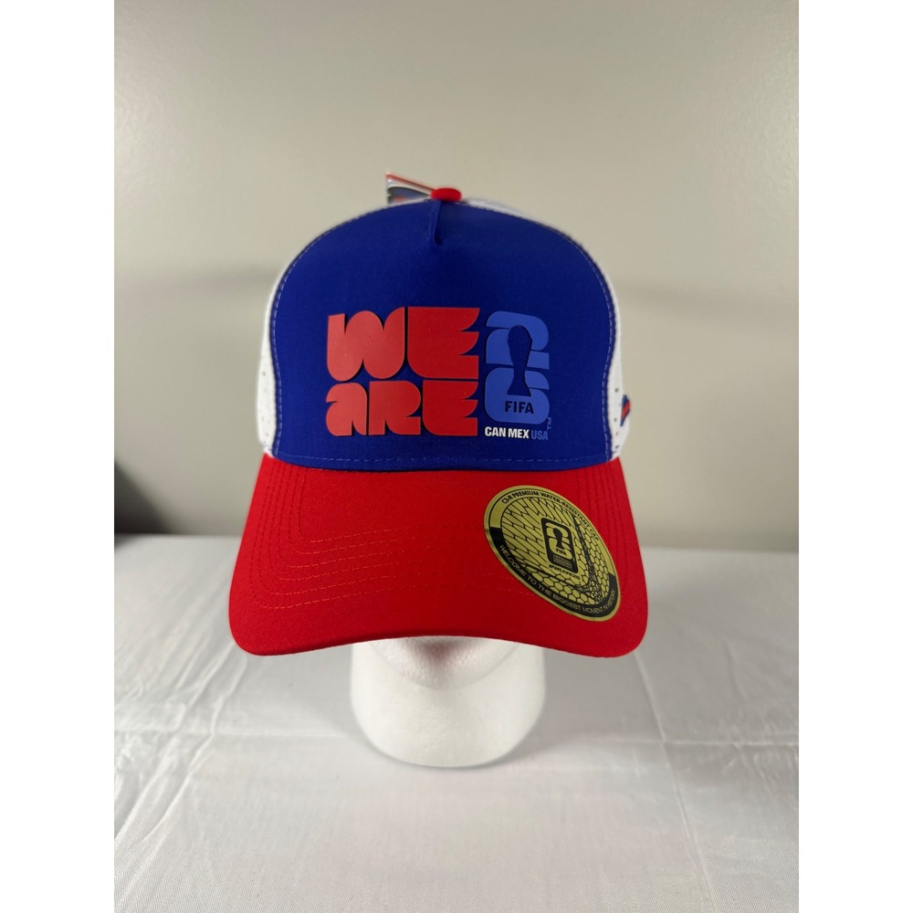 FIFA World Cup 2026 We Are 26 Hat Red White Blue Snapback Cap Water Resistant